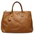Borsa Tote con Placca Logo Triangolo Prada Marrone