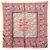 Foulard Hermès Carre 90 CHASSE EN INDE Rosa Multicolore