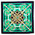 Hermès Sciarpa Hermes Carre 90 Eperon d'Or Verde Blu navy