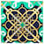 Hermès Sciarpa Hermes Carre 90 Eperon d'Or Verde Blu navy - vista 2