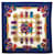 Hermès Hermes Carre 90 LES RUBANS DU CHEVAL Sciarpa Multicolore Blu navy
