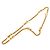 Collana a catena Chanel Vintage placcata oro D'oro - vista 2