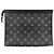 Pochette Voyage MM Monogram Eclipse da uomo Louis Vuitton Nero - vista 2