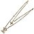 Collana Louis Vuitton in oro con strass D'oro