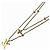 Collana Louis Vuitton in oro con strass D'oro - vista 2
