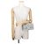 Borsa a tracolla con catena in tweed grigio Chanel Marrone - vista 4