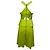 Vestido midi de cuello cuadrado Roland Mouret en algodón verde neón - vista 3