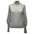 Zimmermann Strickpullover mit Rollkragen aus grauer Merinowolle