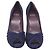 Décolleté con punta aperta Stuart Weitzman in scamosciato blu navy - vista 2
