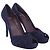 Décolleté con punta aperta Stuart Weitzman in scamosciato blu navy - vista 3