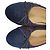 Timeless Ballerine in Tweed Chanel Interlocking CC Logo Blu Navy in Cotone - vista 9