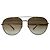 Occhiali da sole Aviator Givenchy in metallo marrone Rosso