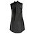 Mini vestido de botões Prada em couro preto - vista 4