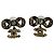 Timeless Orecchini Chanel Crystal CC Bow Drop in metallo dorato Stampa python