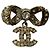 Timeless Orecchini Chanel Crystal CC Bow Drop in metallo dorato Stampa python - vista 5