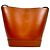 Céline Borsa a secchiello Celine Small Cuir Triomphe in pelle marrone - vista 4
