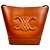 Céline Borsa a secchiello Celine Small Cuir Triomphe in pelle marrone - vista 5
