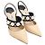 Décolleté Jimmy Choo Breslin 100 in Raffia Beige - vista 2