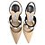 Décolleté Jimmy Choo Breslin 100 in Raffia Beige - vista 5