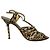 Jimmy Choo Python Embossed Strappy Sandals in Animal Print Leather Python print