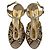Jimmy Choo Python Embossed Strappy Sandals in Animal Print Leather Python print - view 3