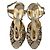 Jimmy Choo Python Embossed Strappy Sandals in Animal Print Leather Python print - view 6