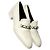 Timeless Mocassini Wingtip Chanel con accento a catena in pelle bianca Bianco Crudo - vista 5