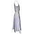 Autre Marque Abito midi con scollo a V Alexander Mcqueen in cotone viola Porpora - vista 2