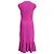 Herve Leger Vestido Bridget de malha canelada plissada em rayon roxo por Hervé Léger - vista 3