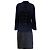 Timeless Giacca da sera e gonna Chanel in lana blu navy