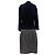 Timeless Giacca da sera e gonna Chanel in lana blu navy - vista 3