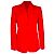 Altuzarra Einreihiger Blazer mit Taschen aus rotem Triacetat