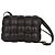 Bolsa transversal acolchoada Cassette da Bottega Veneta em couro de cordeiro marrom Vermelho - vista 5