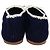 Bailarinas Miu Miu de punta cap de crochet, algodón azul marino - vista 4