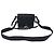 Off White Off-White Diagonal Padded Binder Flap Schultertasche aus schwarzem Leder