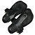 Ciabatte Thong Loewe Ease Embellished in Pelle di Agnello Nera Nero - vista 7