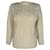 Max Mara Strickpullover mit U-Boot-Ausschnitt aus cremefarbener Wolle Weiß Roh  - Ansicht 1