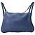 Borsa a tracolla Hermès Lindy 26 in pelle blu navy - vista 2