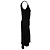 Prada V-Neck Mini Dress in Black Acetate - view 2