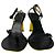 Sandali con tacco Loewe Petal Ankle Strap in pelle di capra nera Nero - vista 2