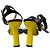 Sandali con tacco Loewe Petal Ankle Strap in pelle di capra nera Nero - vista 3