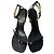 Sandali con tacco Loewe Petal Ankle Strap in pelle di capra nera Nero - vista 5