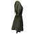 Robe courte à volants et manches bouffantes Ulla Johnson en coton olive Vert Vert olive - vue 2