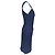 Mini abito con scollo a V Roland Mouret in cotone blu navy - vista 2