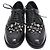 Scarpe brogue con borchie in pelle nera Dolce & Gabbana Nero - vista 3