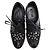 Scarpe brogue con borchie in pelle nera Dolce & Gabbana Nero - vista 5