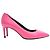 Décolleté a punta Saint Laurent in pelle rosa