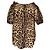 Top a spalle scoperte Dolce & Gabbana con stampa leopardata in cotone marrone - vista 3