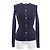 Hermès Hermes Wollstrickjacke Blau Marineblau