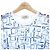 Hermès LABYRINTHE HORSEBIT S T-Shirt Weiß Blau - Ansicht 5